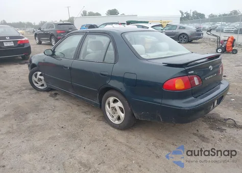 1999 Toyota Corolla Le из США, поврежденный, VIN 2T1BR12E4XC124432
